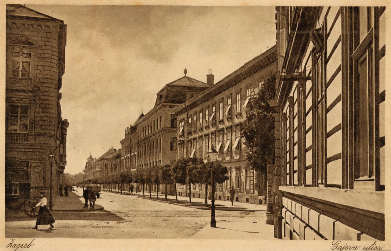 Gajeva ulica oko 1920. godine